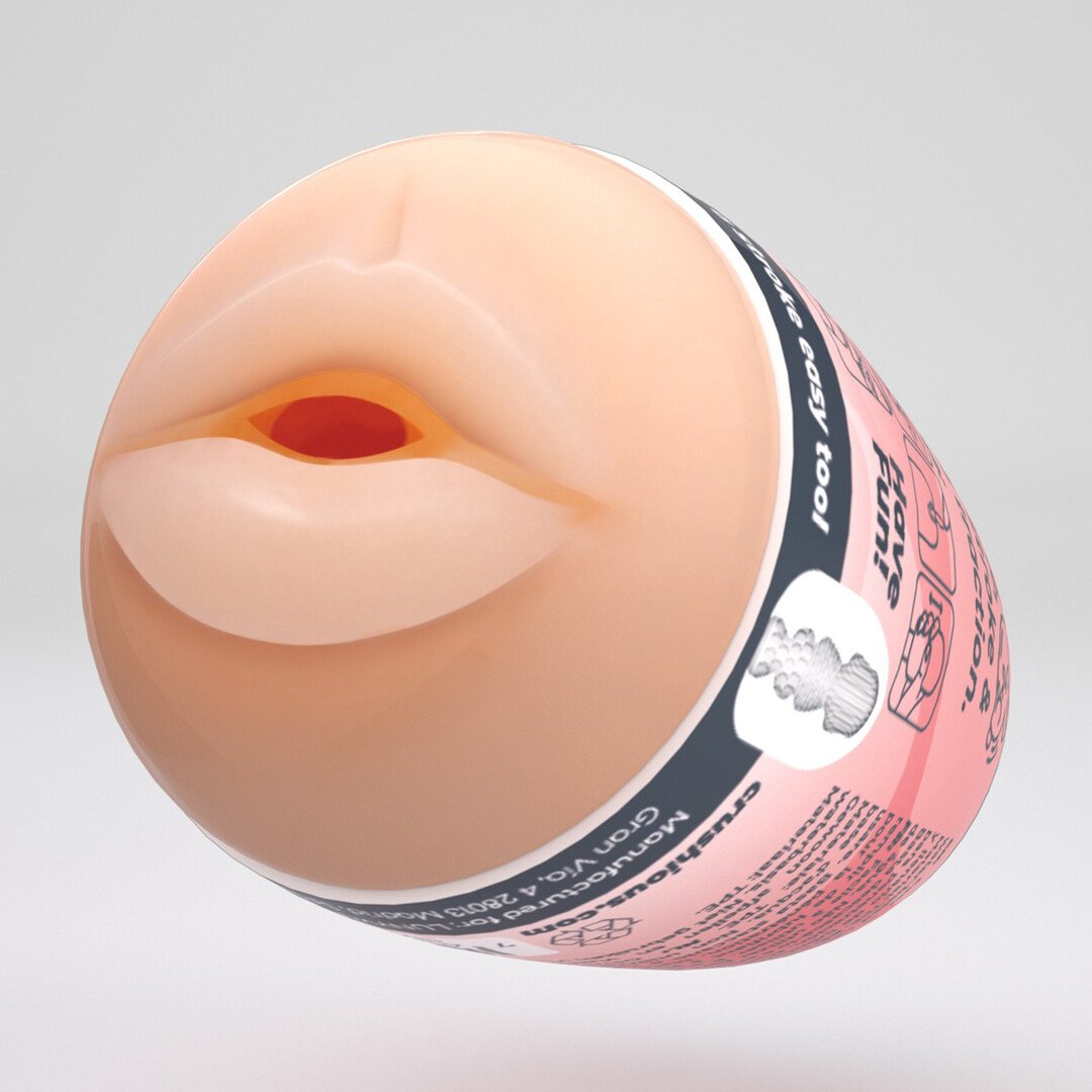 Ezy Egg - Masturbator Egg - Mouth - Red 5
