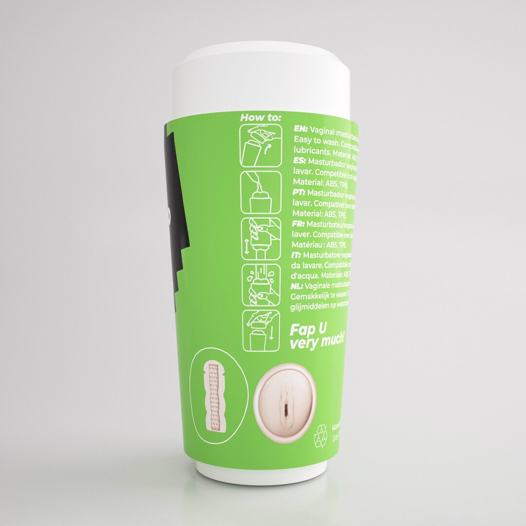 Fappucino Creamy Puss - Vaginal Masturbator Cup - Green 4