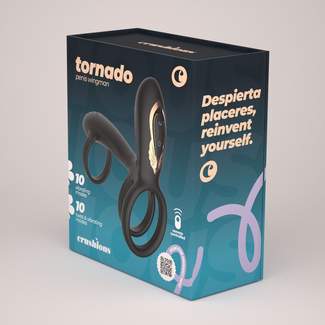 Tornado - Rotating Penis Armour - Black 3