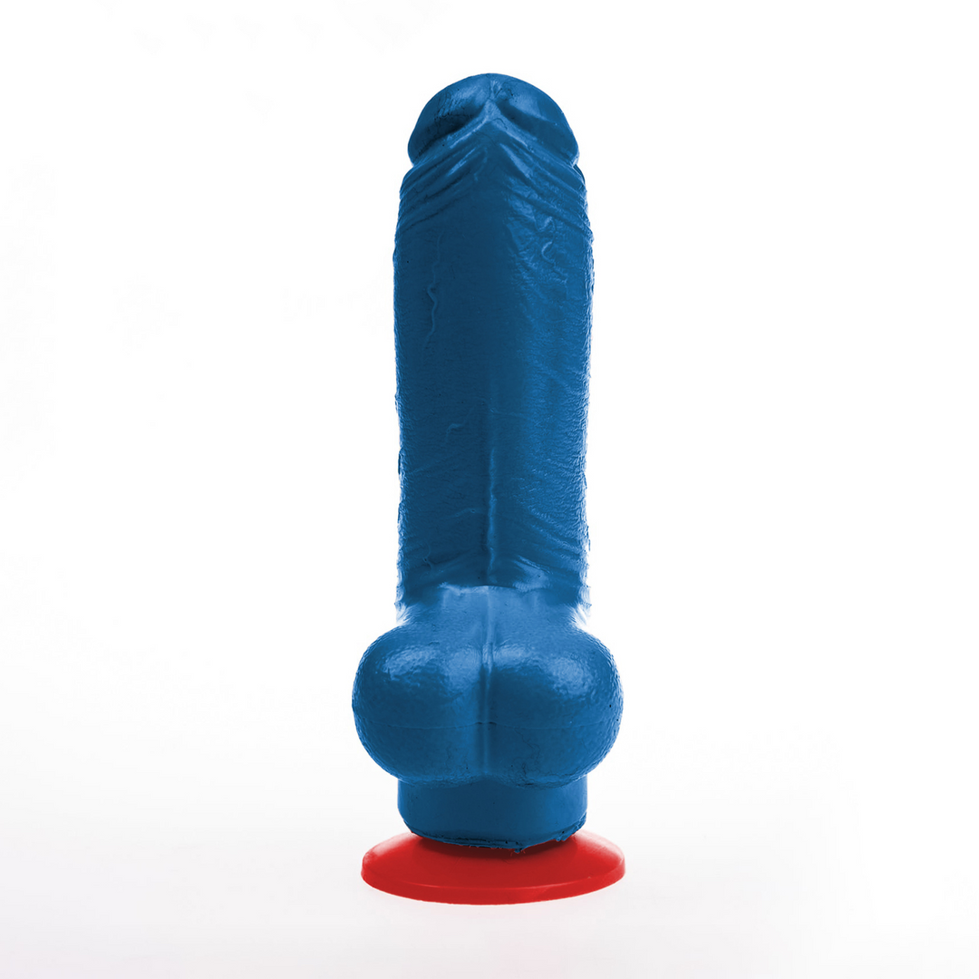 Tyr M - Realistic Dildo with Balls - 5.1 / 13 cm - Blue 2
