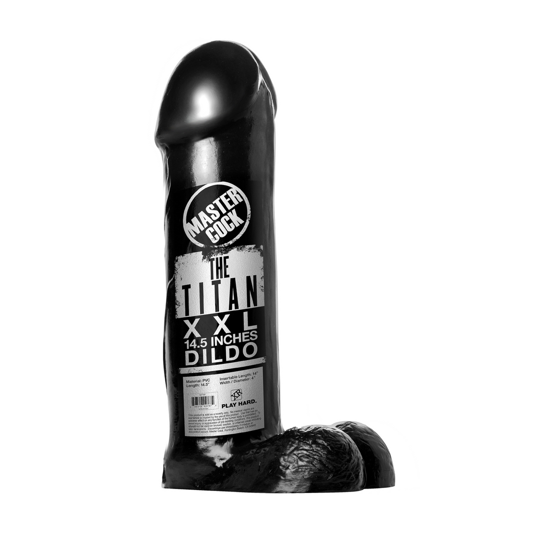 The Titan Dildo - XXL - 14.5 inch - Black 2