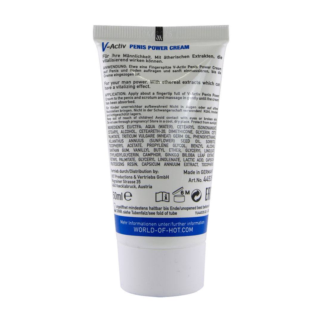 V-Activ - Penis Power Cream for Men - 2 fl oz / 50 ml 3
