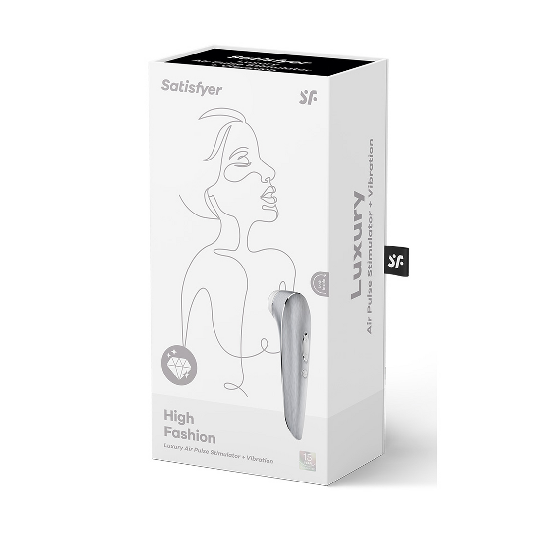 High Fashion - Air Pulse Stimulator and Vibration - Silver 2