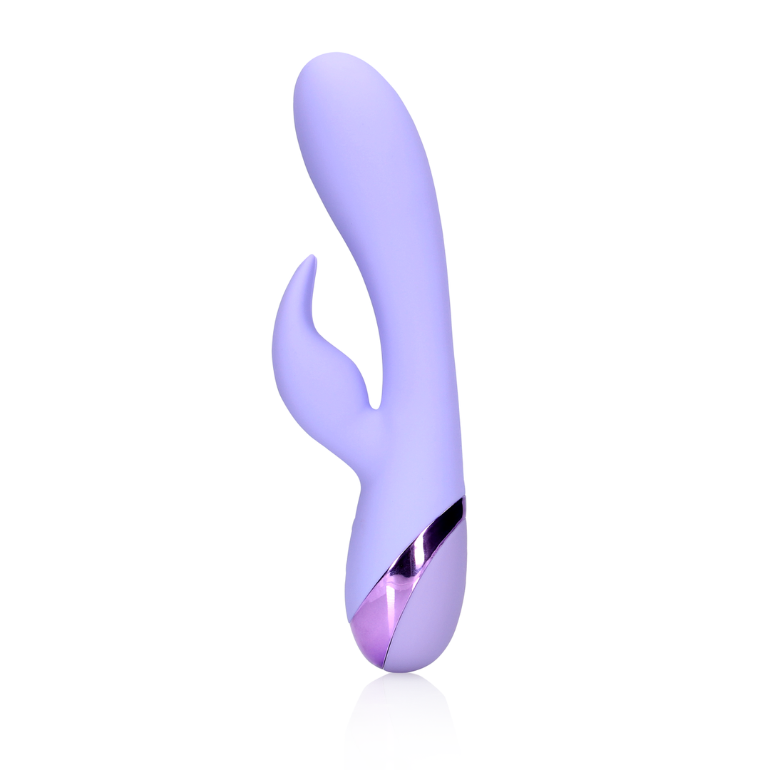 Smooth Silicone Rabbit Vibrator - Digital Lavender 6