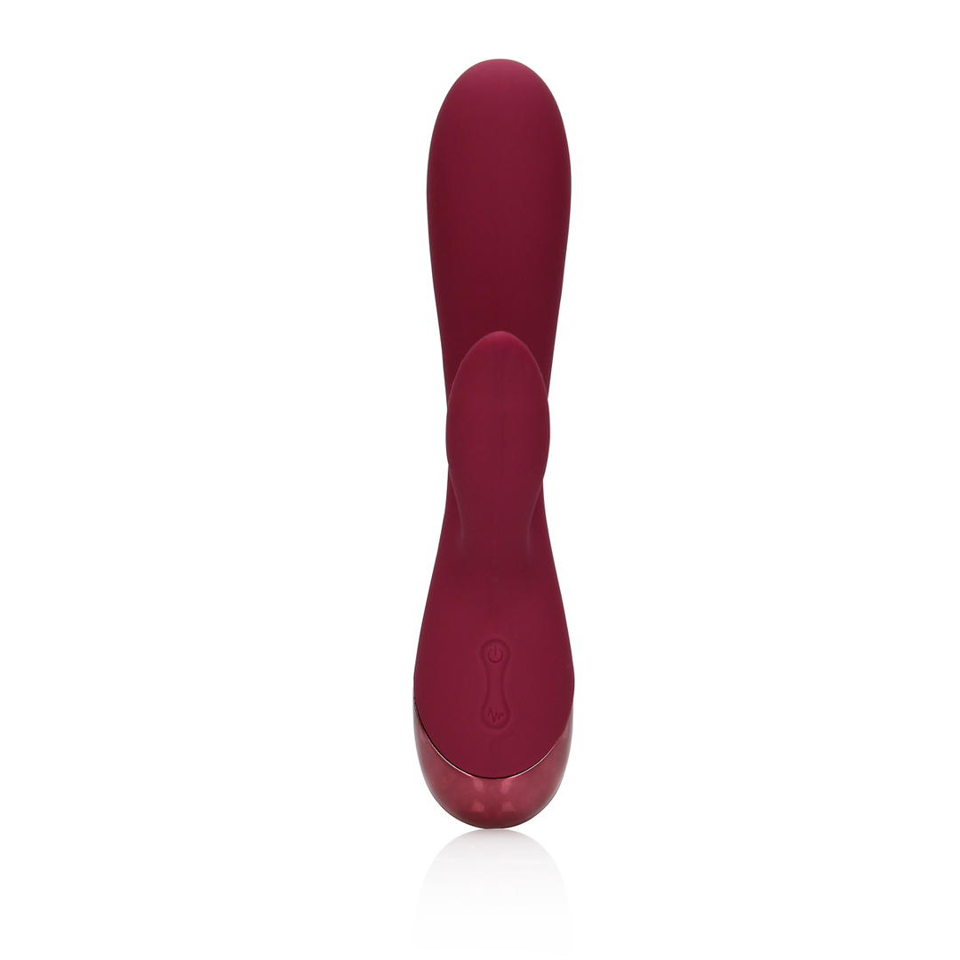 Smooth Silicone Rabbit Vibrator - Dark Cherry 5