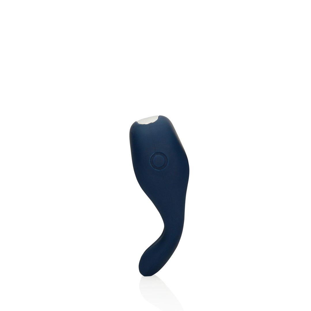 Pointed Vibrating Cock Ring - Baltic Blue 6