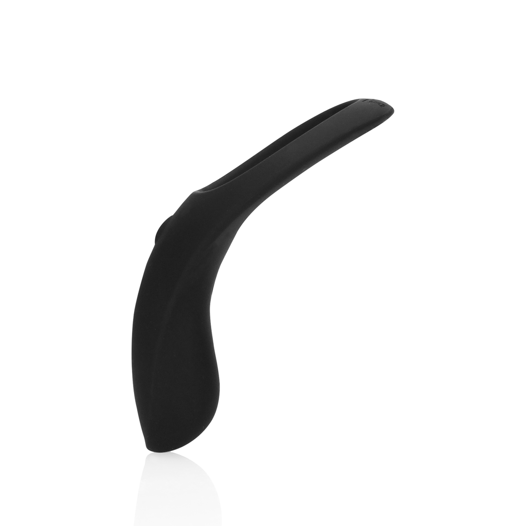 Pointed Vibrating Cock Ring - Licorice Black 6