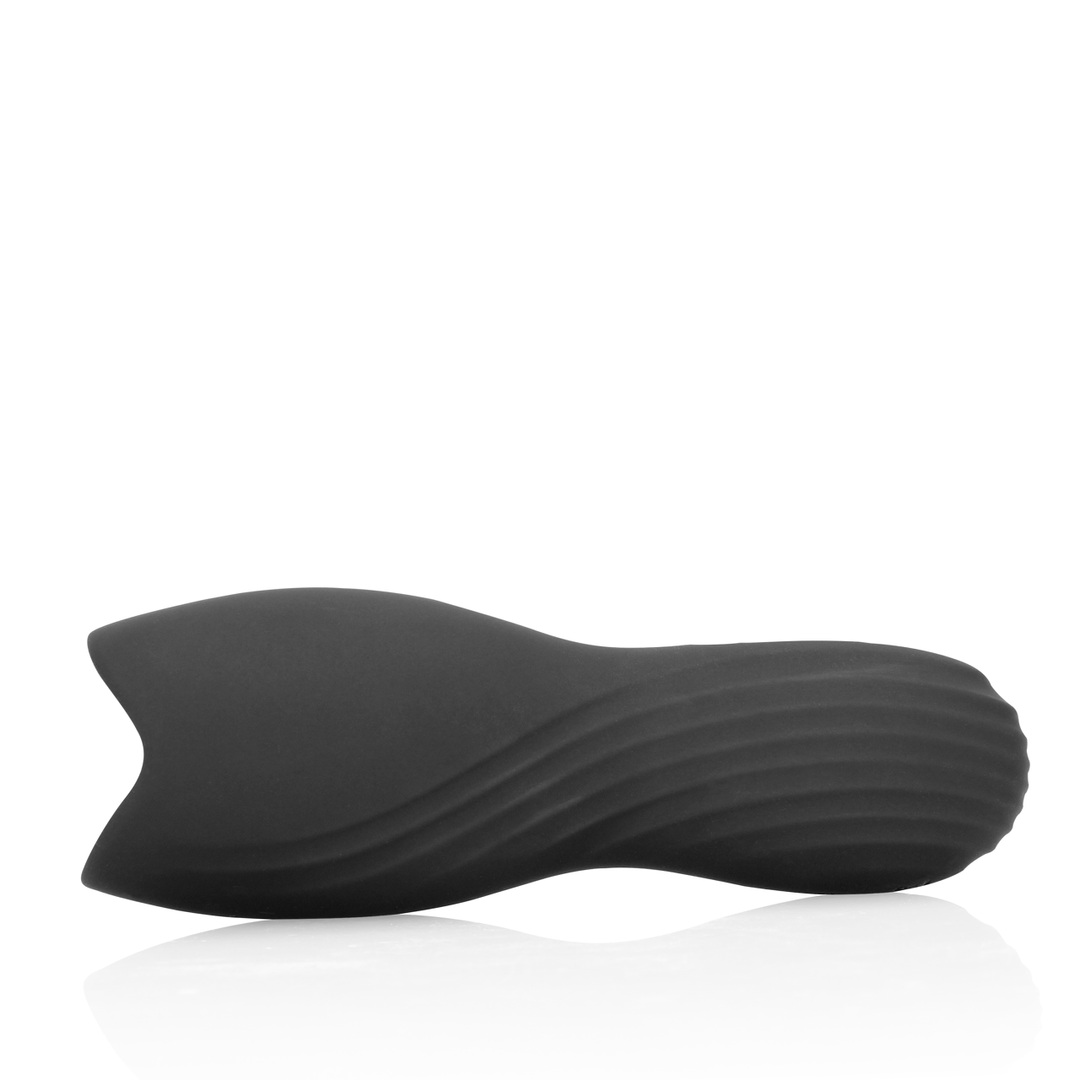 Vibrating Masturbator Sleeve - Licorice Black 6