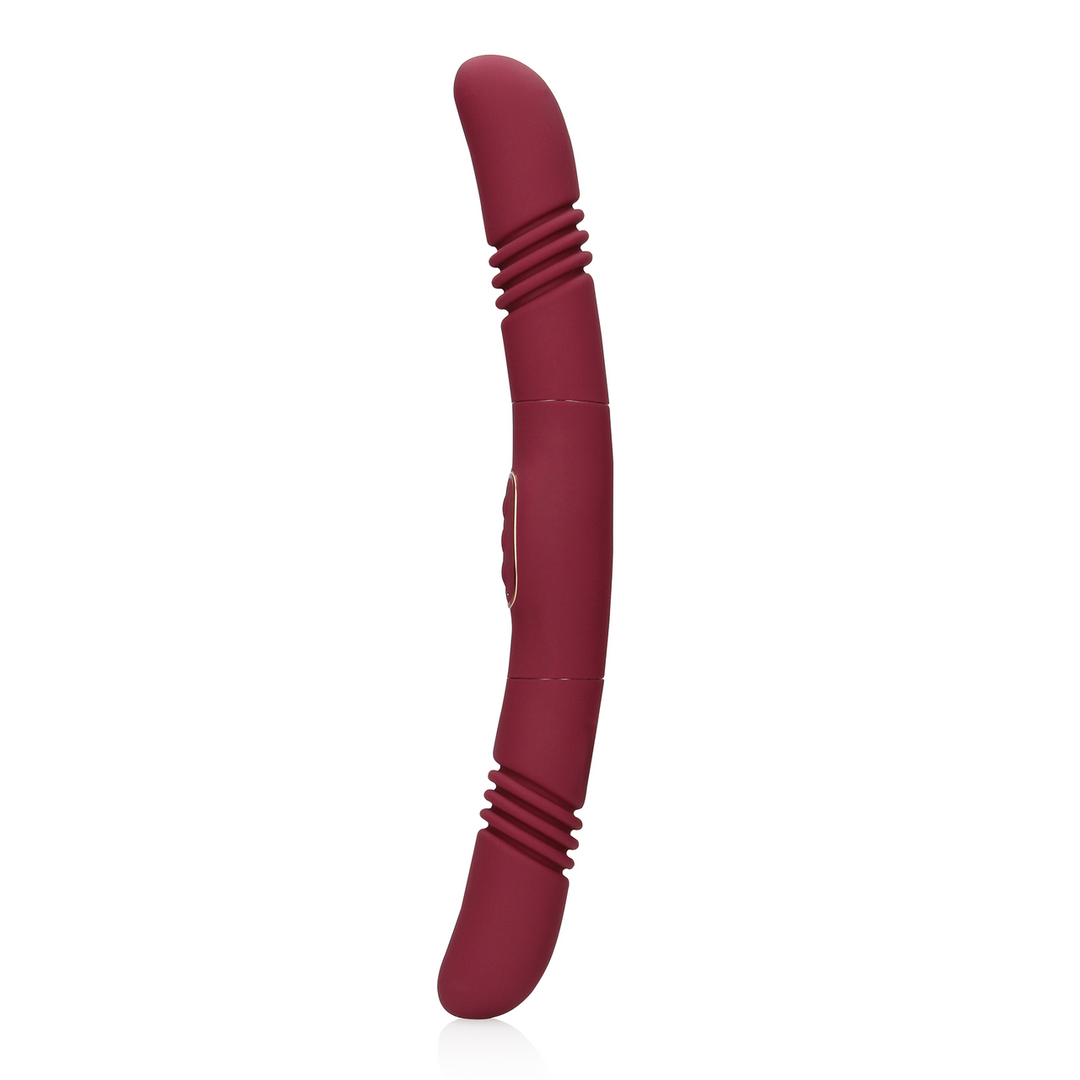 Double-Sided Thrusting Vibrator - Merlot Grape 6