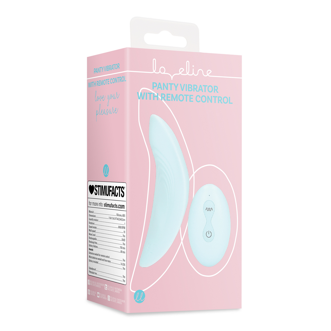 Panty Vibrator with Remote Control - Arctic Blue 2