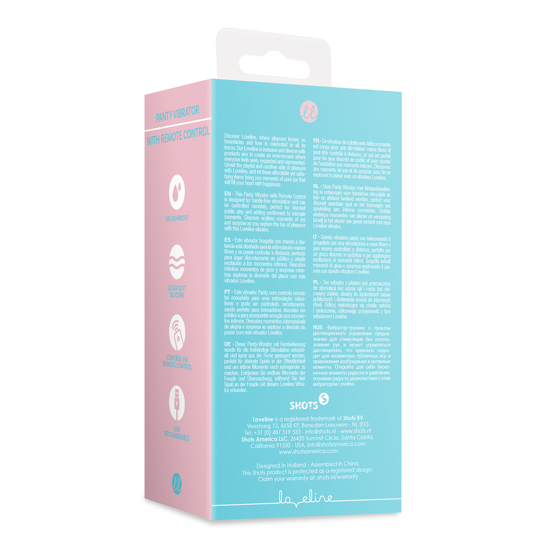 Panty Vibrator with Remote Control - Arctic Blue 3