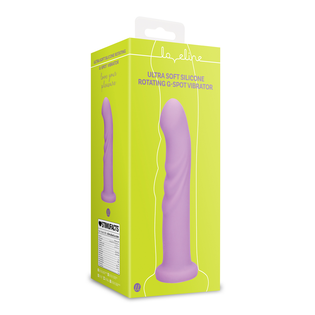 Ultra Soft Silicone Rotating G-Spot Vibrator - Lavender Spectacle 2