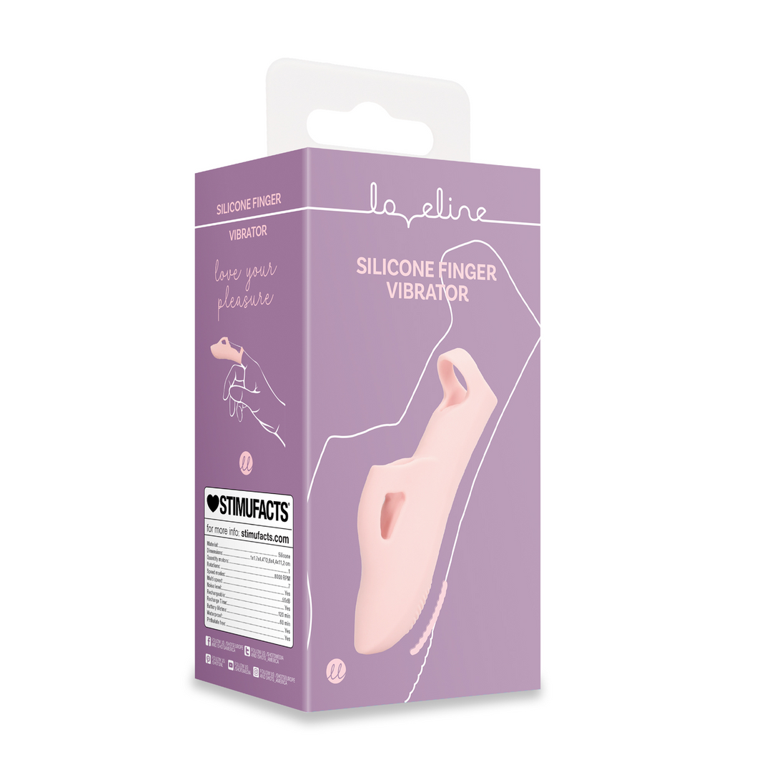 Silicone Finger Vibrator - Touch of Pink 2