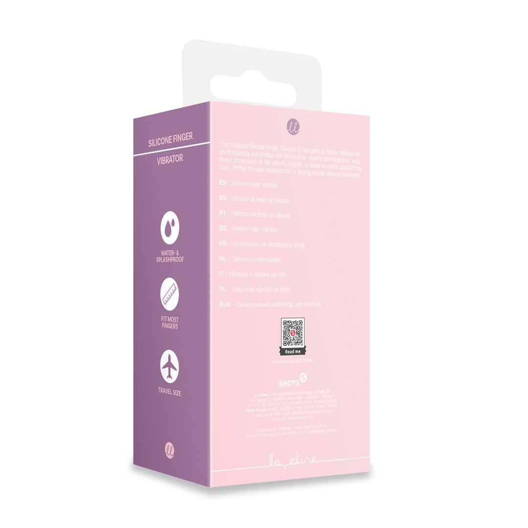 Silicone Finger Vibrator - Touch of Pink 3