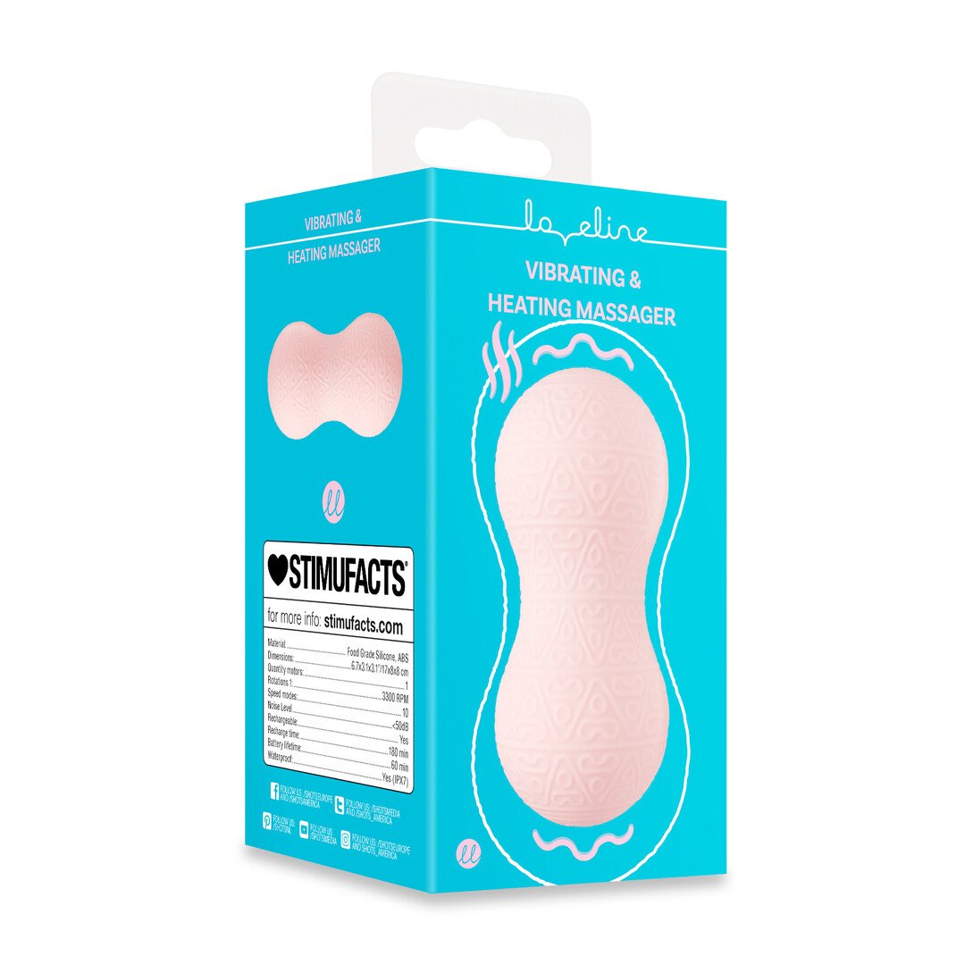 Vibrating and Heating Massager - Pink 2