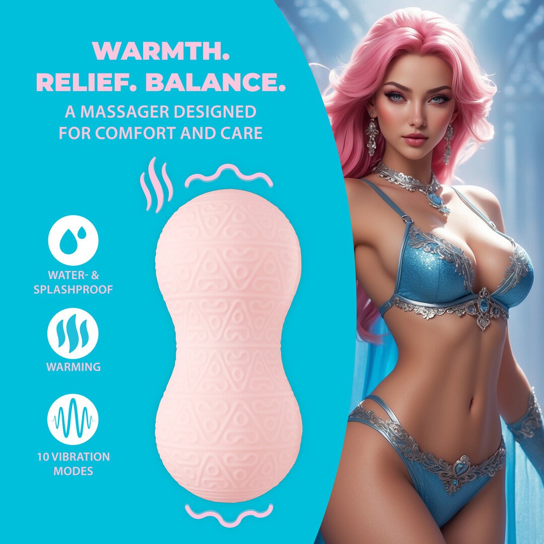 Vibrating and Heating Massager - Pink 6