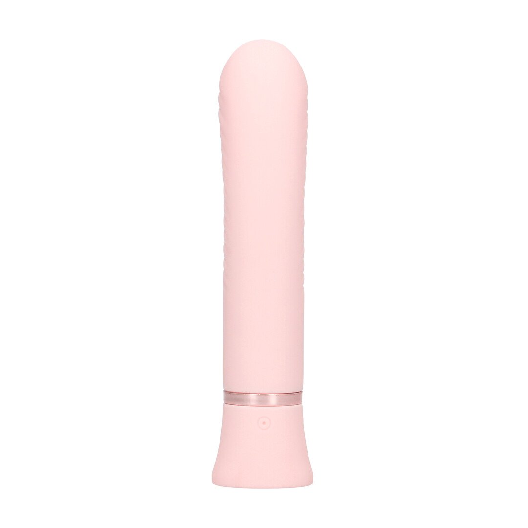 Mystique - Ribbed Rabbit Vibrator - Pink 4