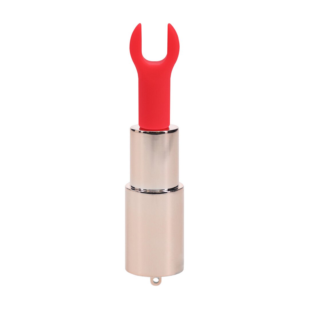 Angel - Lipstick Vibrator with 4 Attachments - Pink 4
