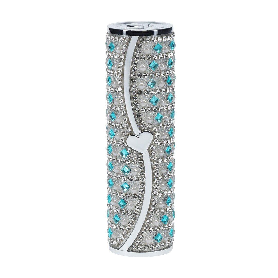 Tiffany - Lipstick Vibrator with 4 Attachments - Blue 5