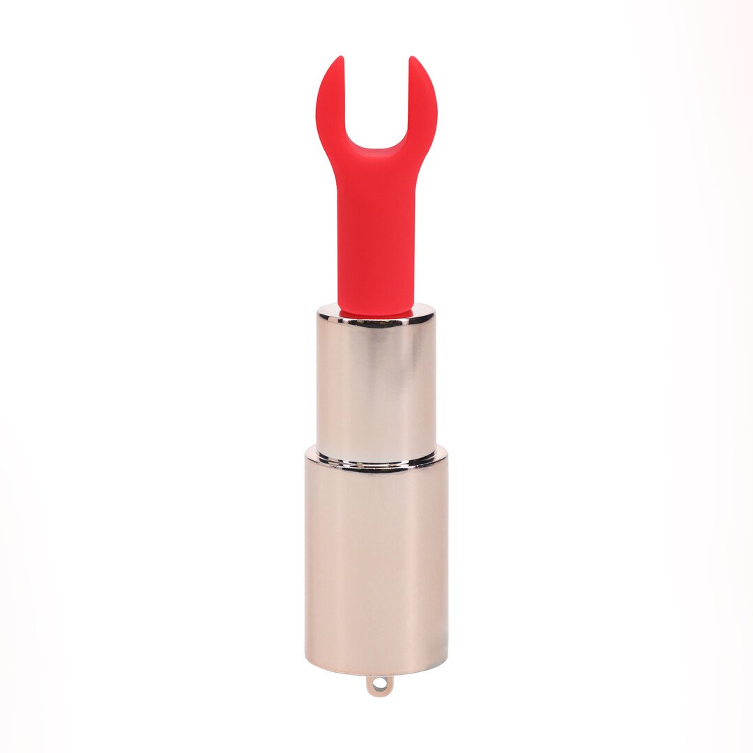 Diamond - Lipstick Vibrator with 4 Attachments - Iridescent 4