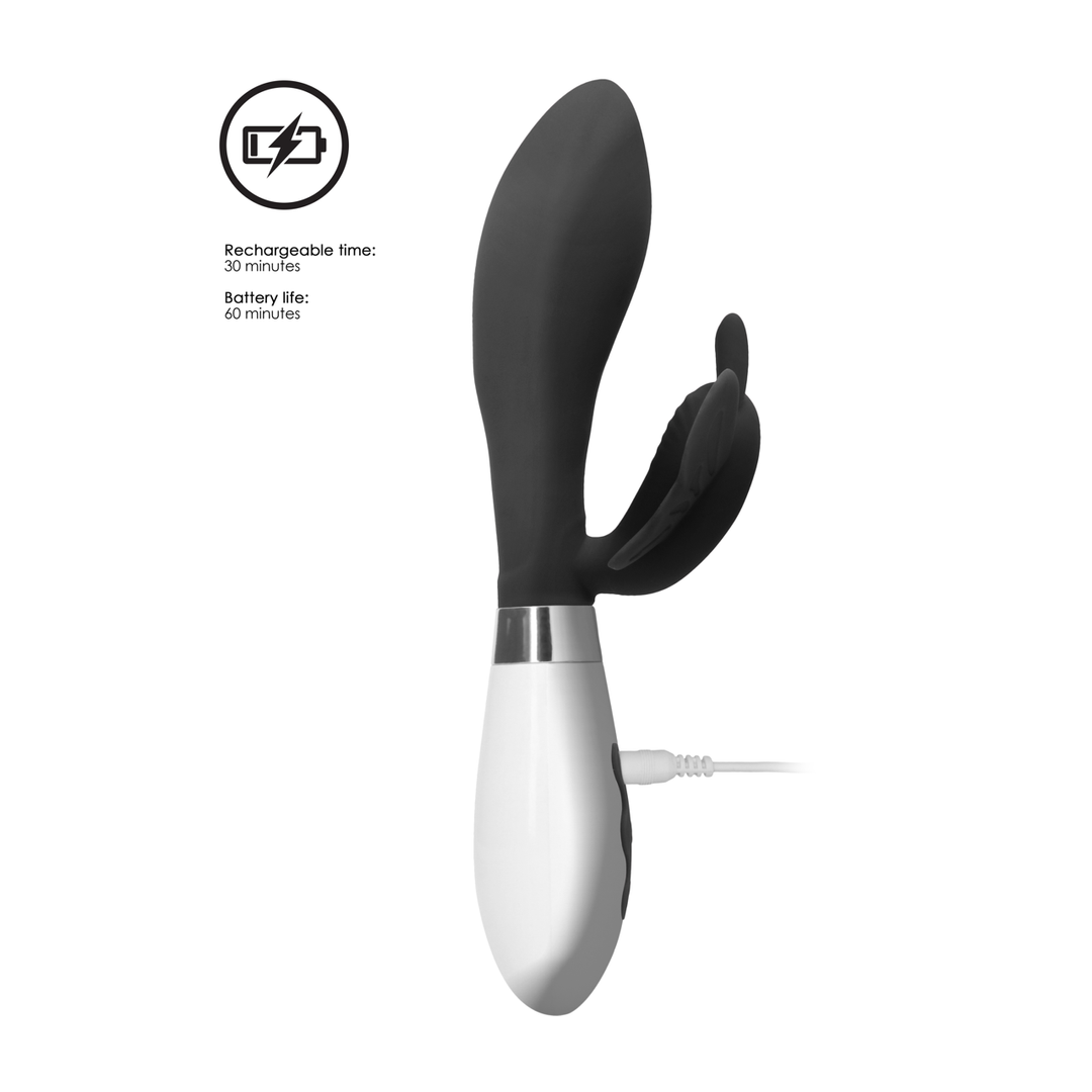 Alexios - Rechargeable Rabbit Vibrator - Black 6