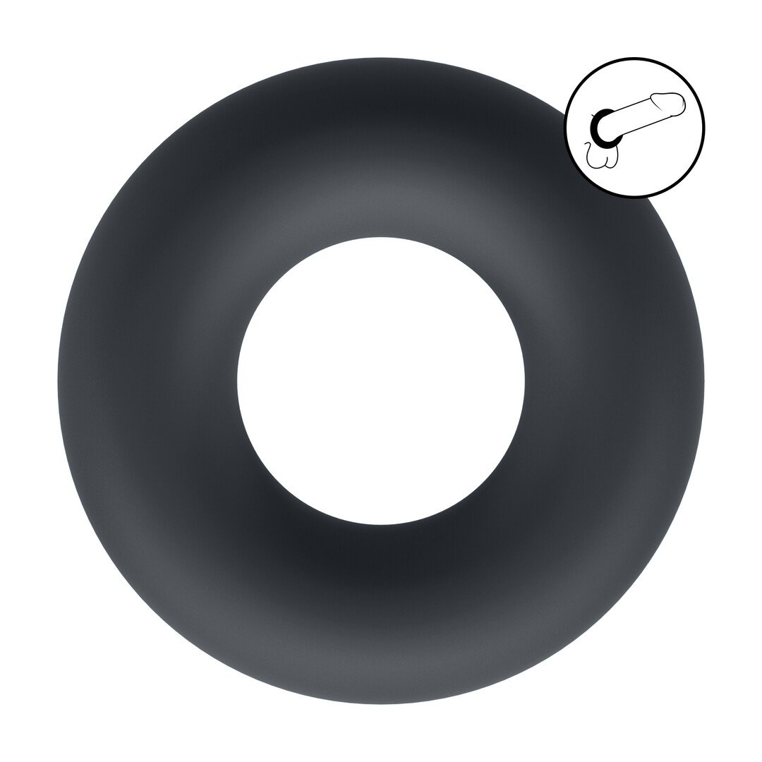 Liquid Silicone Cockring - S - Black