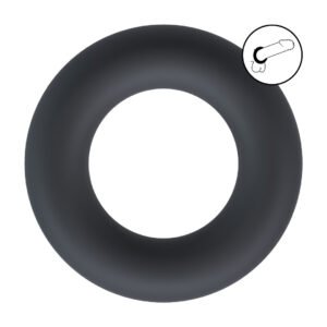 Liquid Silicone Cockring - L - Black