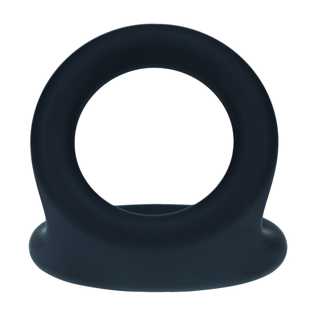 Double O Silicone Cockring - L - Black 6