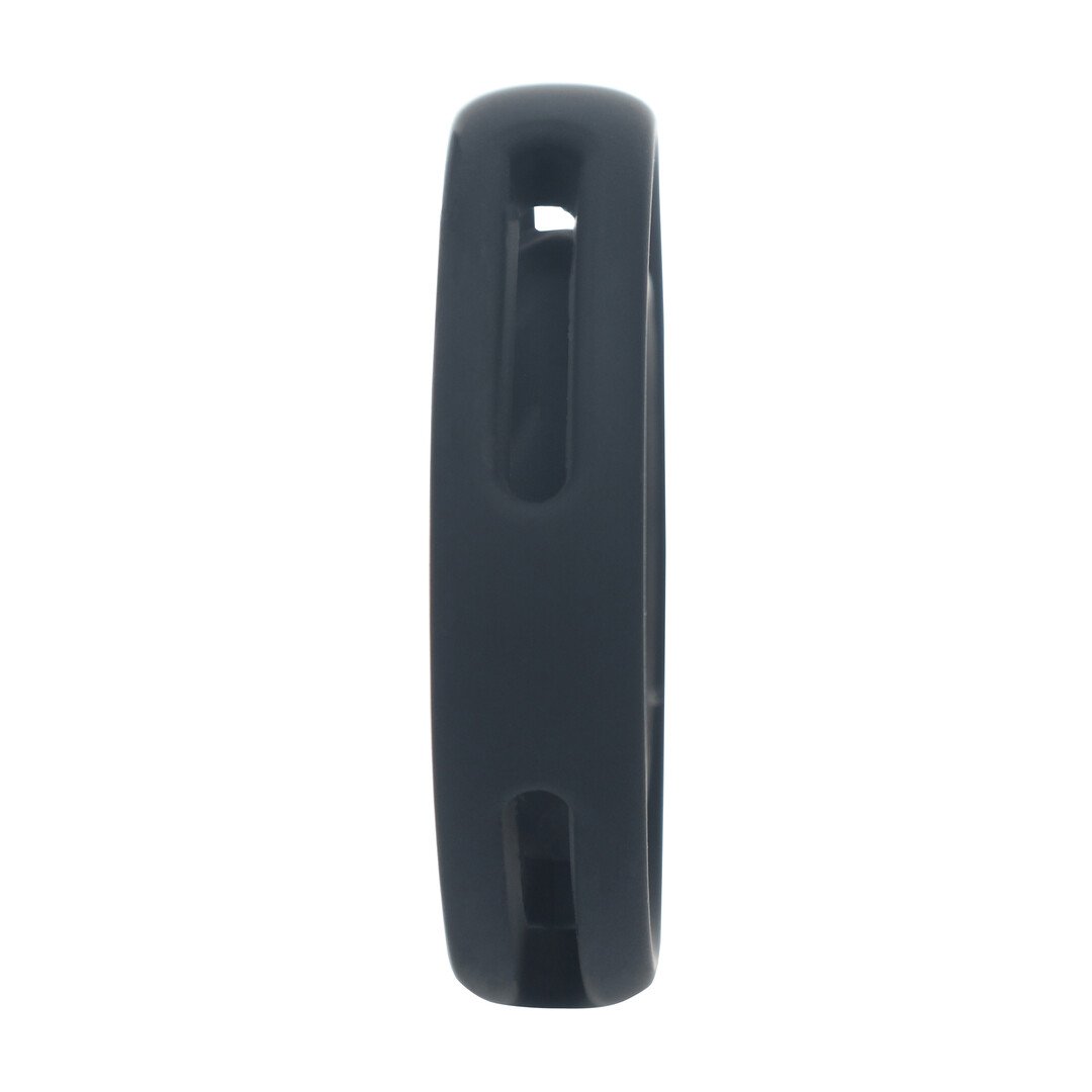 Classic Grooved Silicone Cock and Ball Ring - Black 5