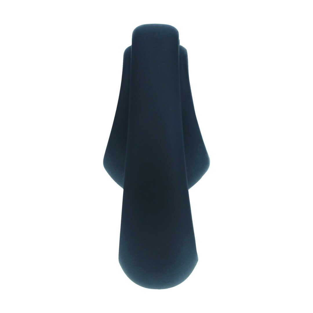 Double Ergo Silicone Cockring - Black 5