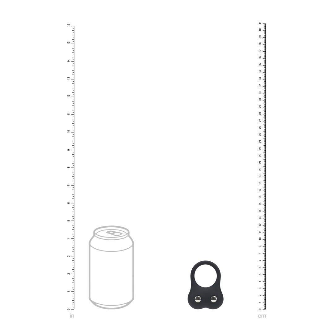 Silicone Training Cockring - M - Black 5