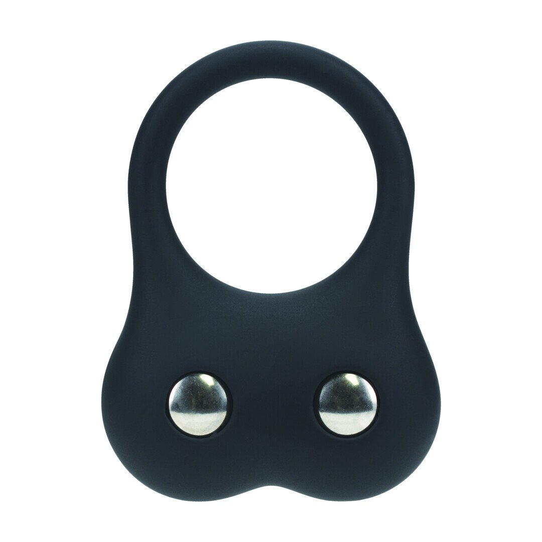 Silicone Training Cockring - M - Black 4