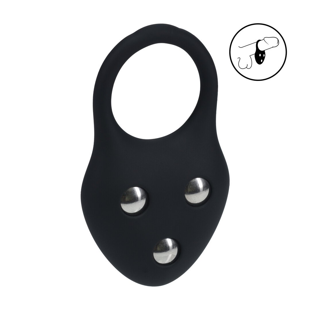 Silicone Training Cockring - L - Black