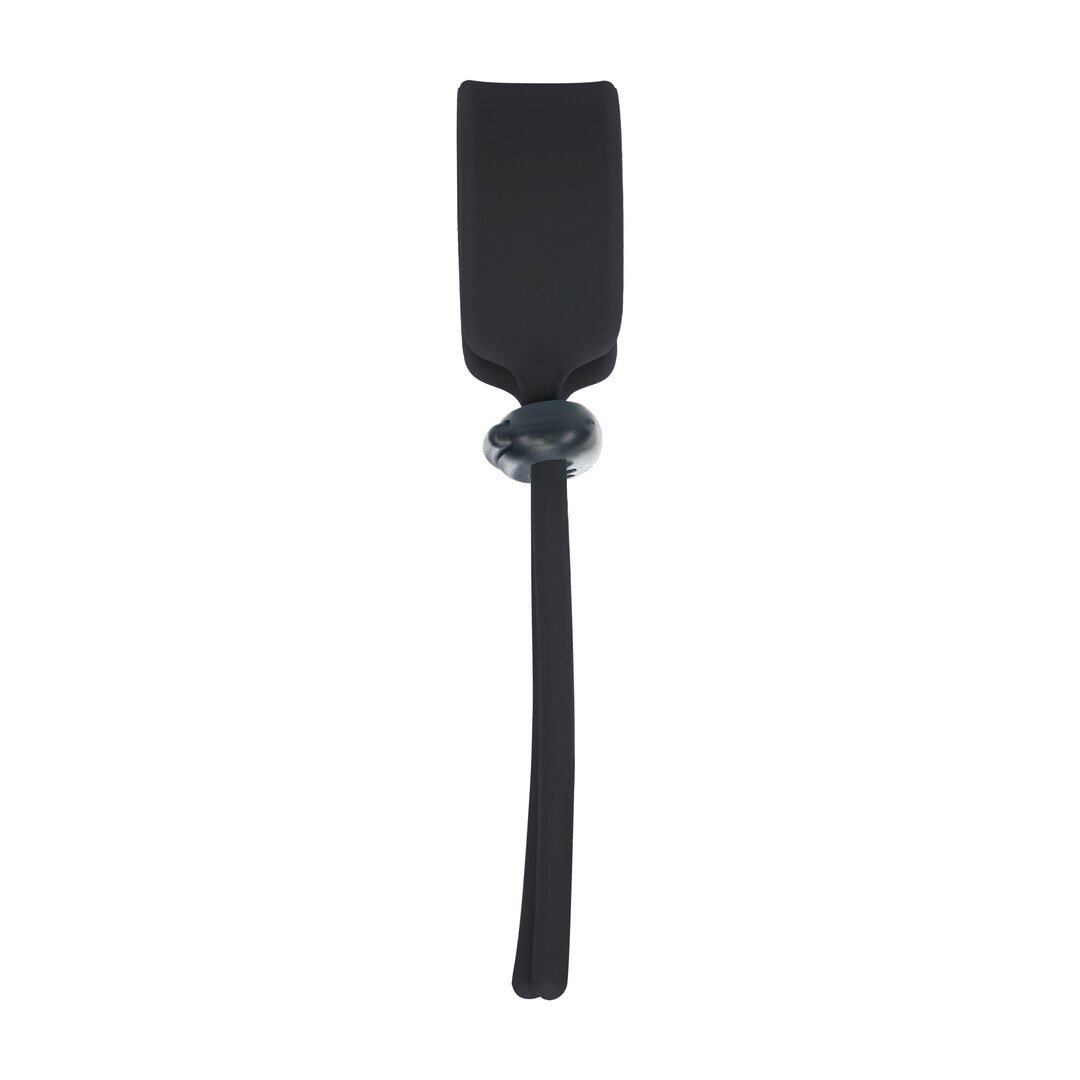 Wide Adjustable Silicone Lasso Cockring - 5mm - Black 4
