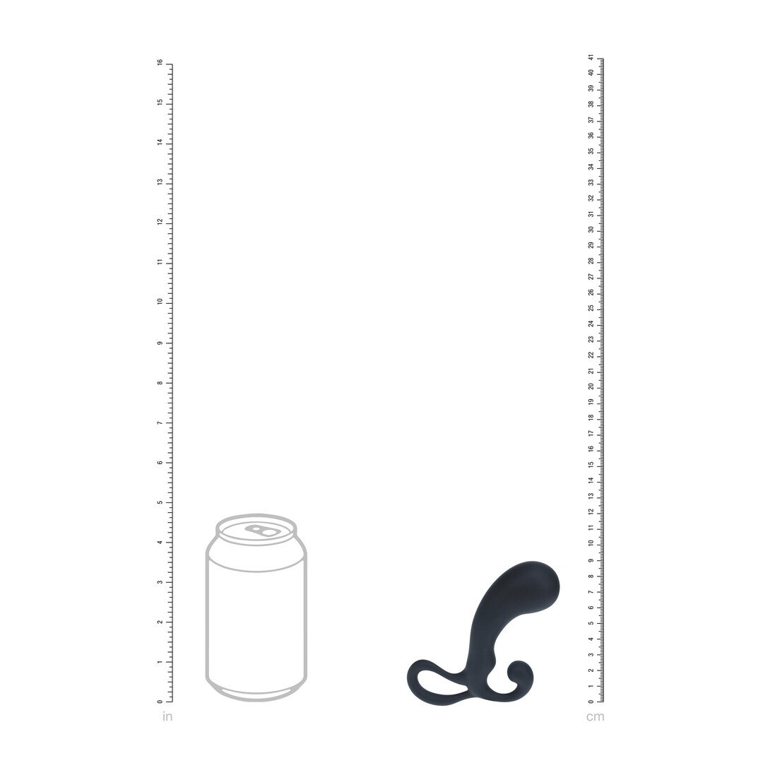 Bulb with Loop Silicone Prostate Massager - S - Black 6