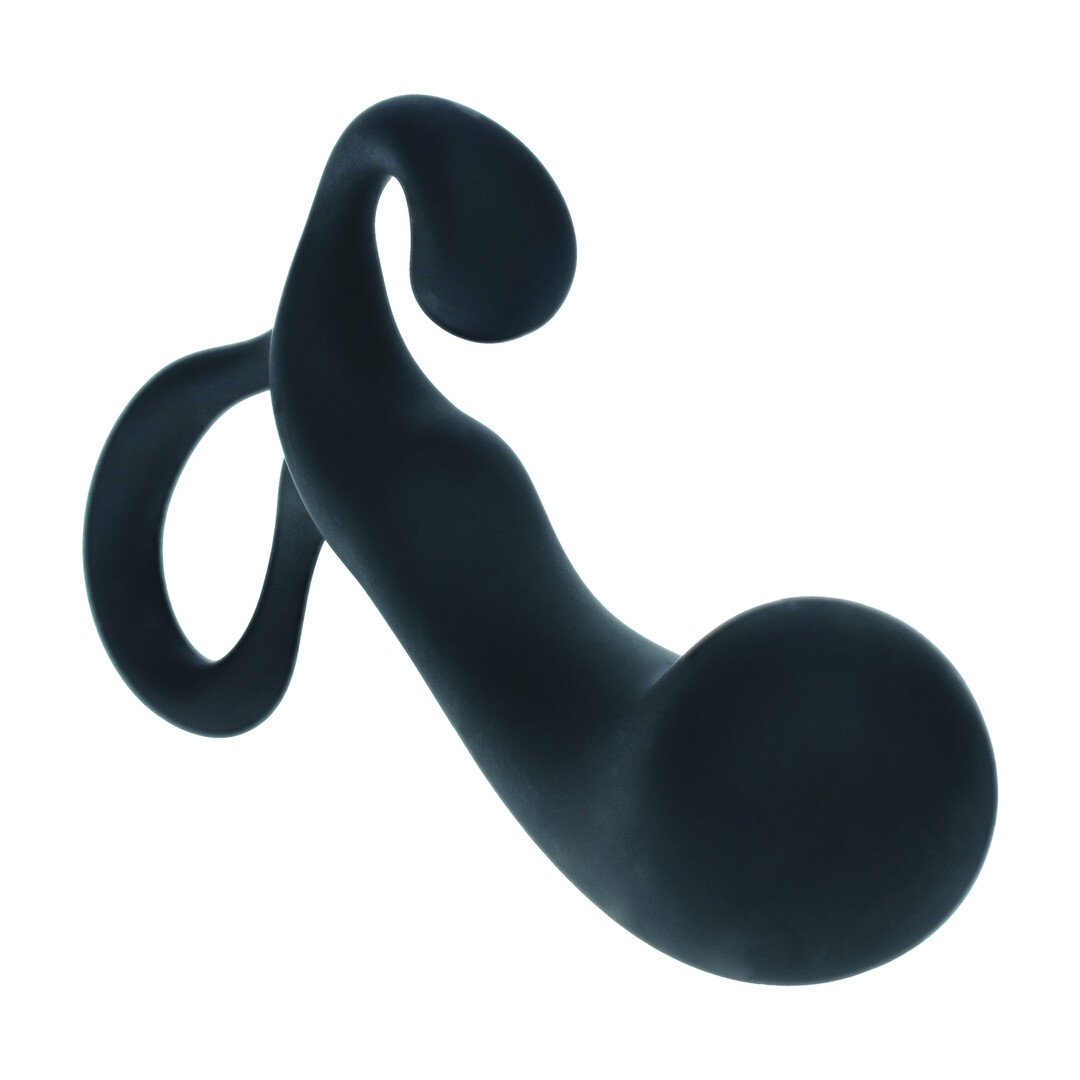 Bulb with Loop Silicone Prostate Massager - S - Black 5