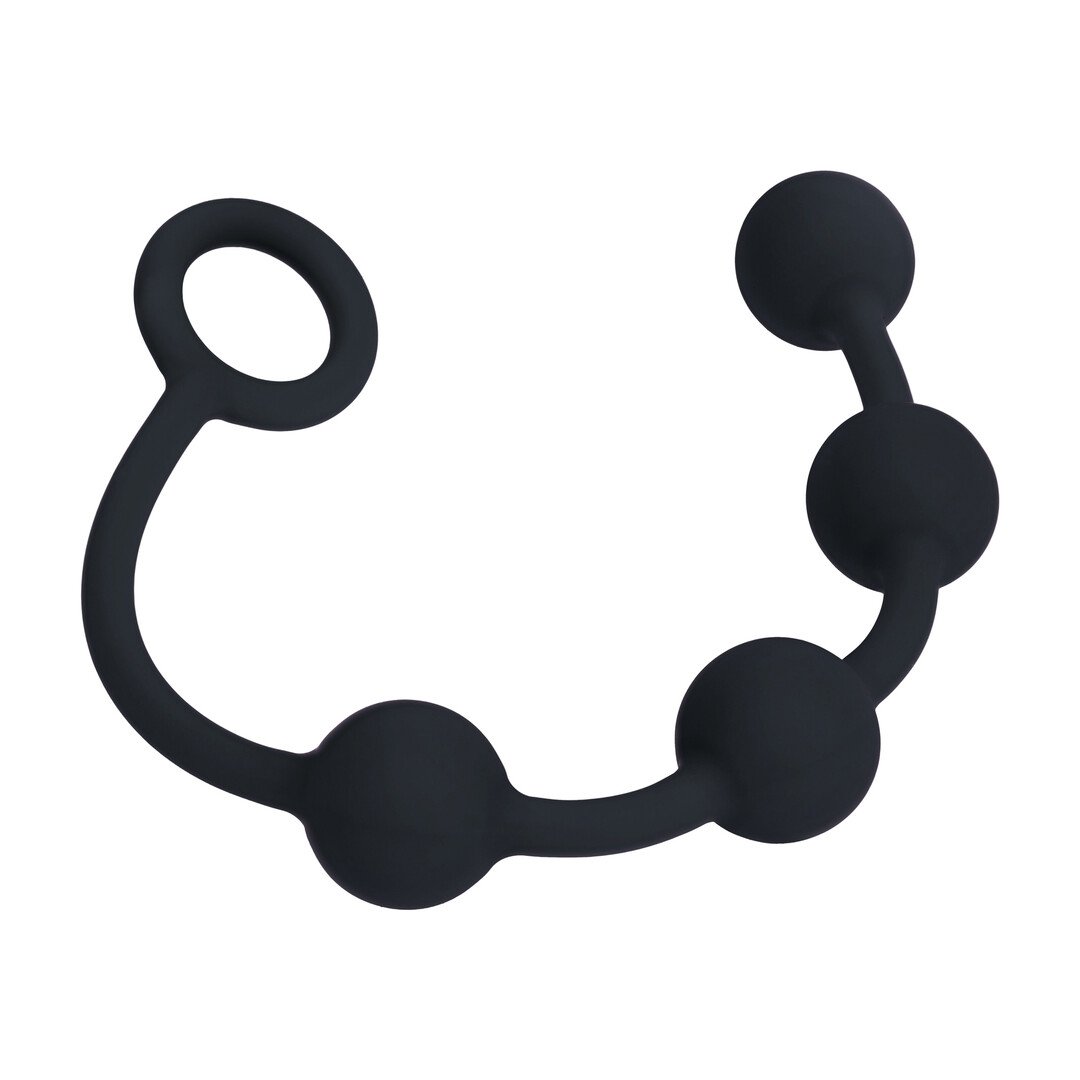 Round Silicone Anal Balls - S - 20mm - Black 4