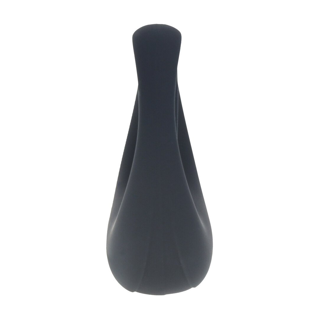 Vibrating Liquid Silicone Cock and Ball Ring - Black 5