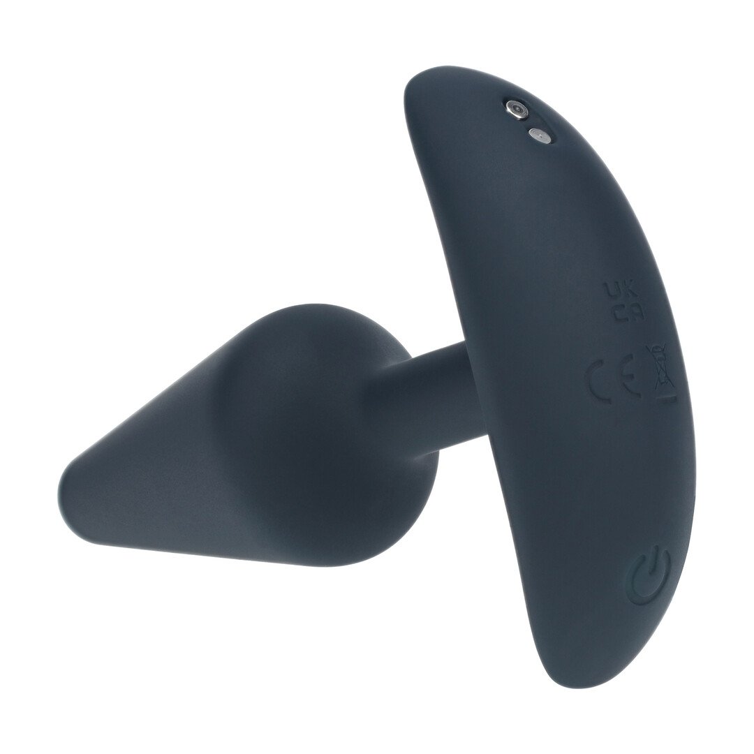 Classic Vibrating Silicone Anal Plug - S - Black 5