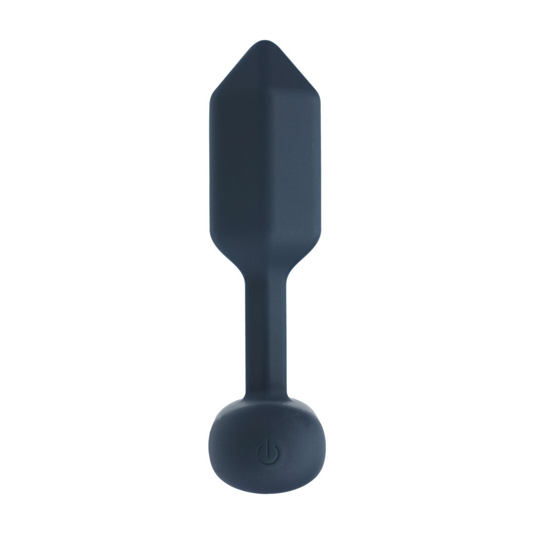 Hexagonal Vibrating Silicone Anal Plug - S - Black 4