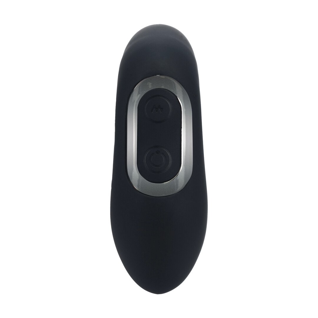 Vibrating Heating Bendable Tapping Silicone Prostate Stimulator - Black 5