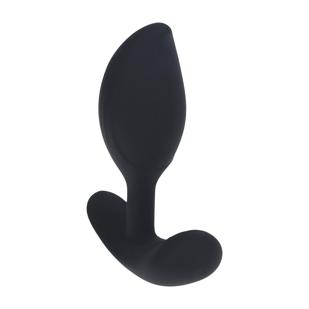 Remote Control Vibrating Liquid Silicone Anal Plug - Black 5
