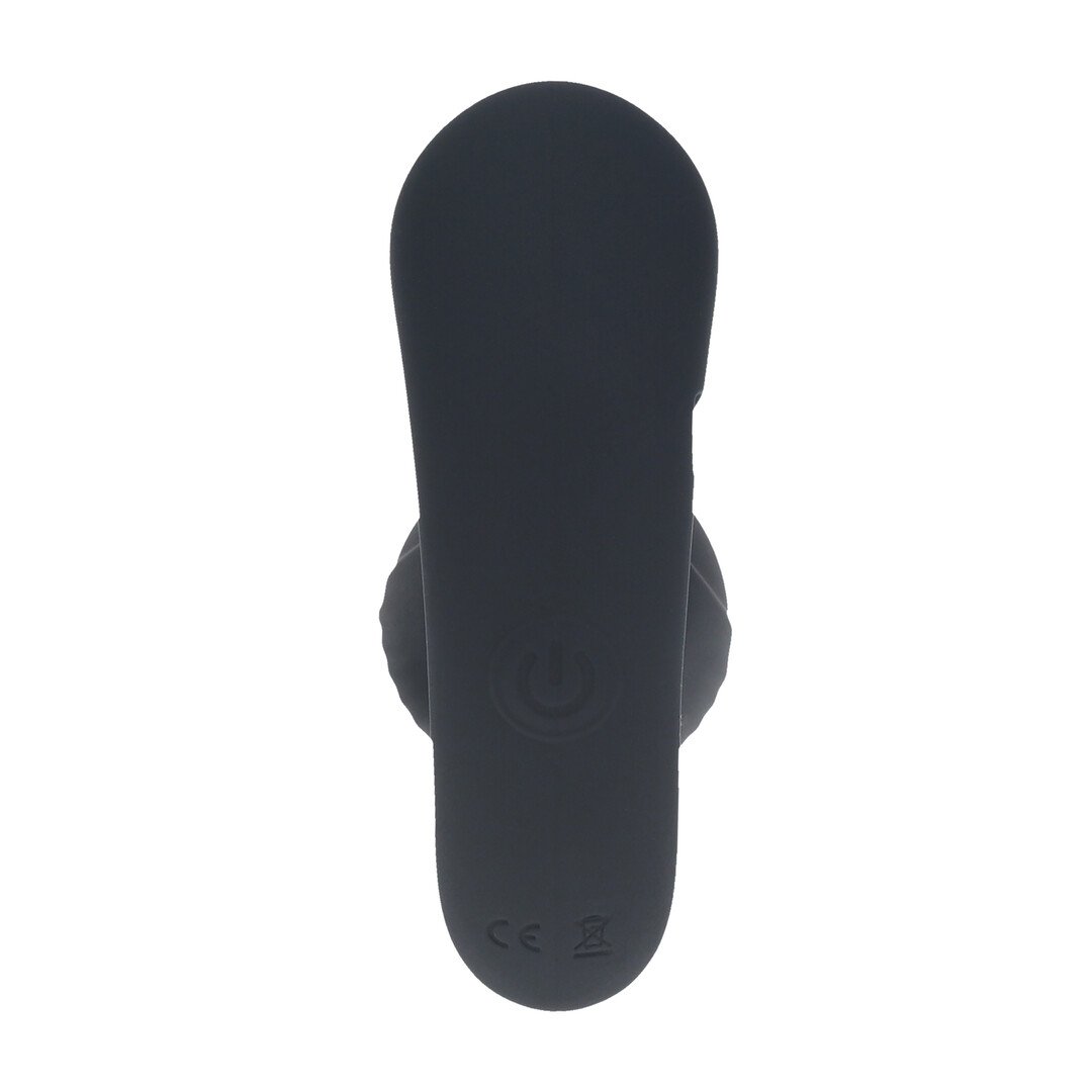 Remote Control Vibrating Liquid Silicone Anal Plug - Black 6