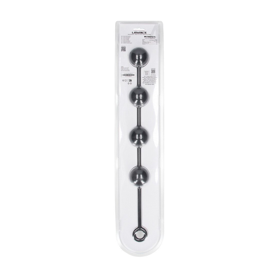 Round Silicone Anal Balls - XL - 50mm - Black 3