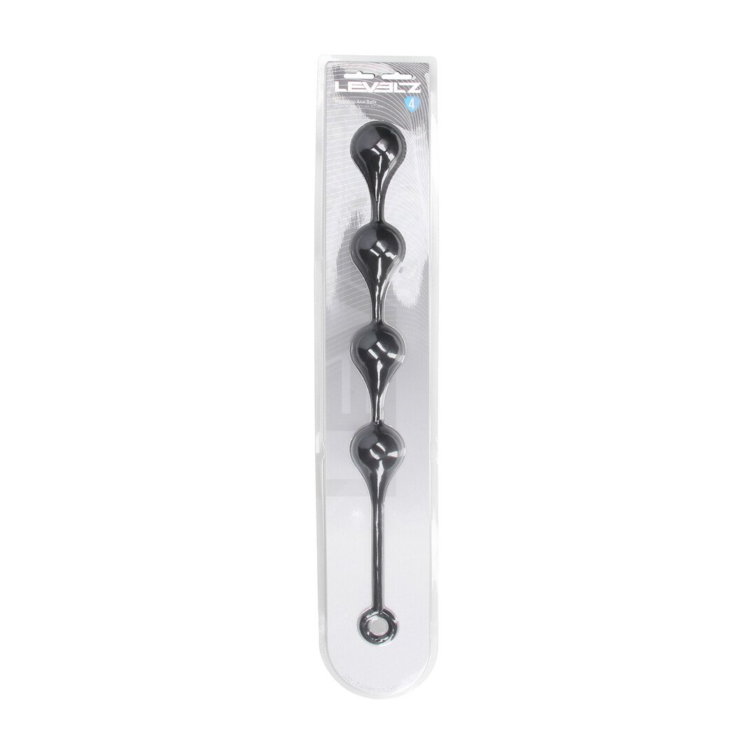 Silicone Waterdrop Anal Balls - XL - 50mm - Black 2