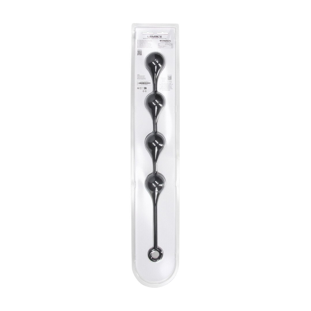 Silicone Waterdrop Anal Balls - XL - 50mm - Black 3