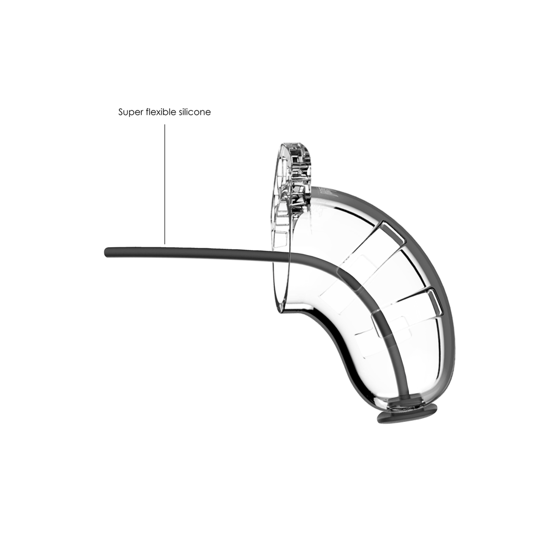 Model 15 Chastity Cock Cage with Urethral Sounding - 3.5 / 9 cm 4