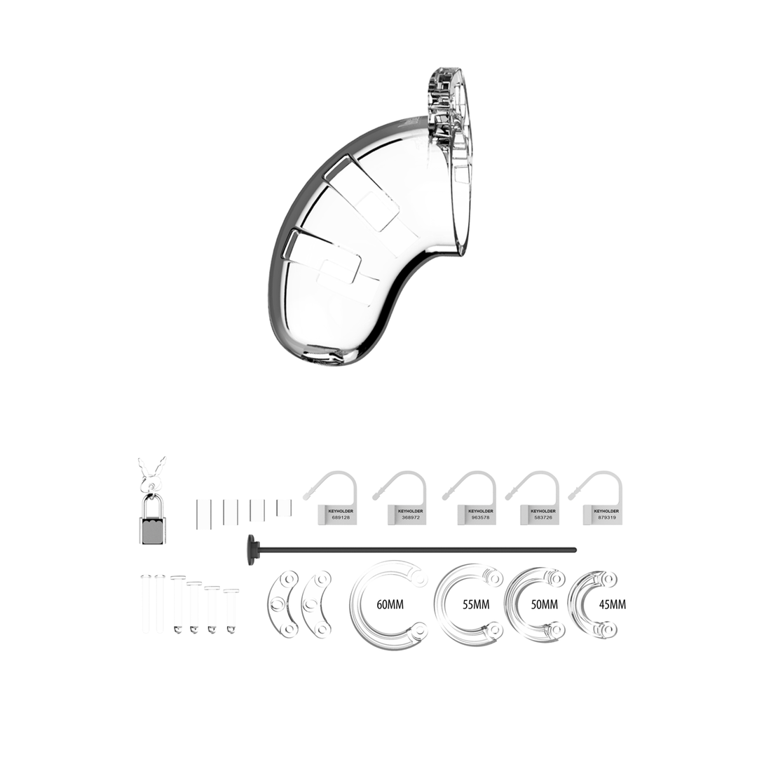 Model 15 Chastity Cock Cage with Urethral Sounding - 3.5 / 9 cm 3