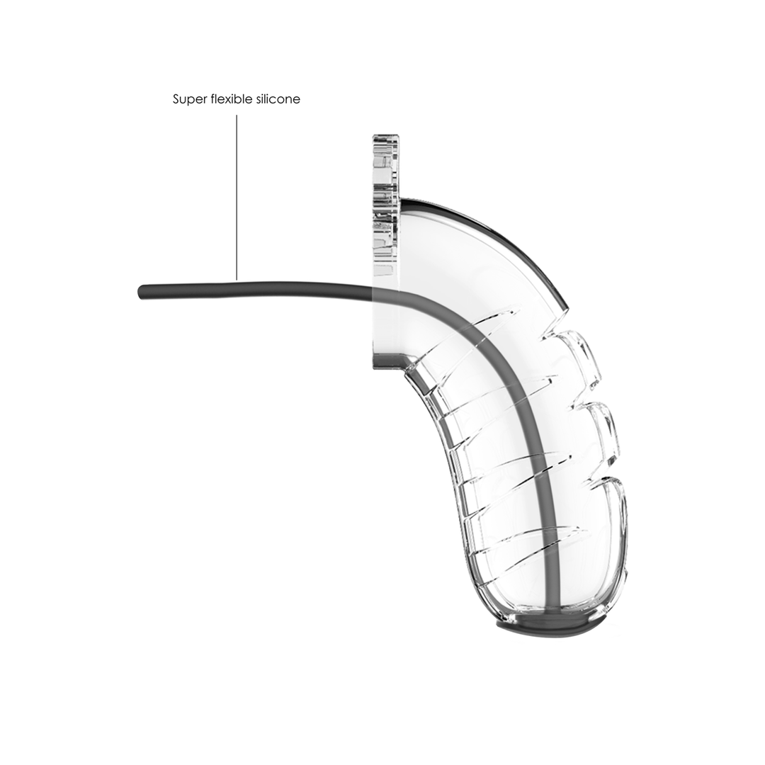 Model 16 Chastity Cock Cage with Urethral Sounding - 4.5 / 11,5 cm 4