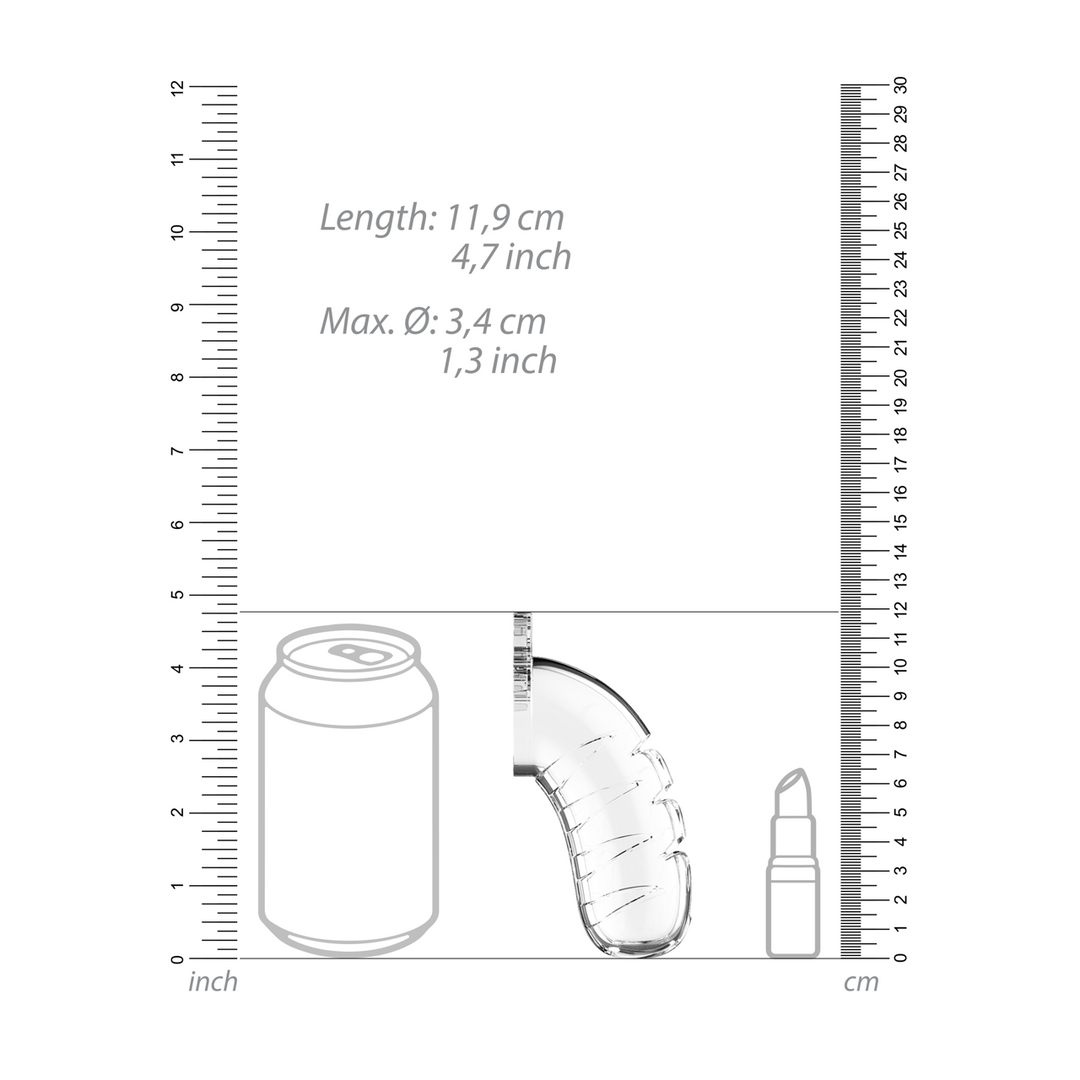 Model 16 Chastity Cock Cage with Urethral Sounding - 4.5 / 11,5 cm 6